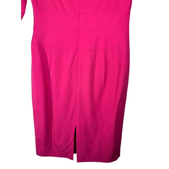 Lafayette 148 Pleated Stretch Wool Knee Length Sheath Dress Women's 4 Career - Picture 7 of 15